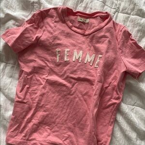 Pink Madewell “Femme” T-Shirt